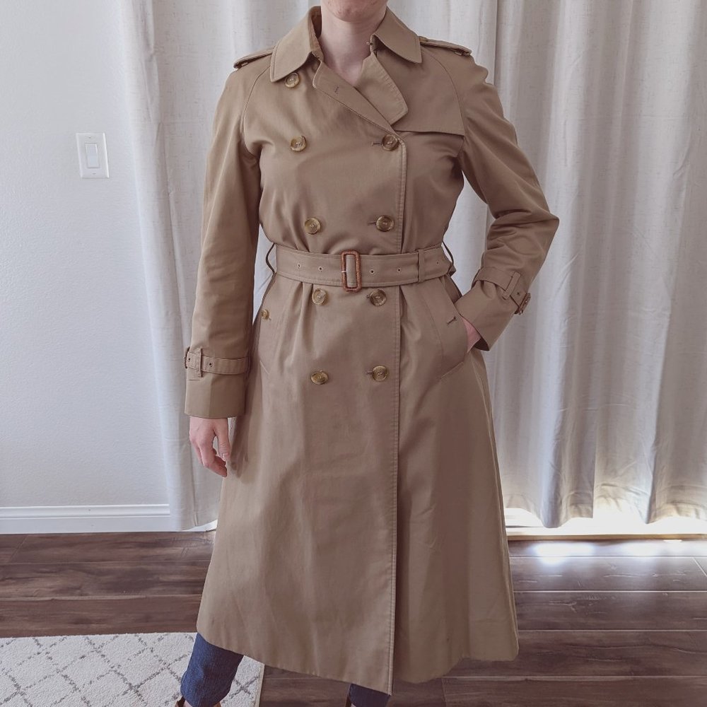 Burberry Tan Classic Trench Coat